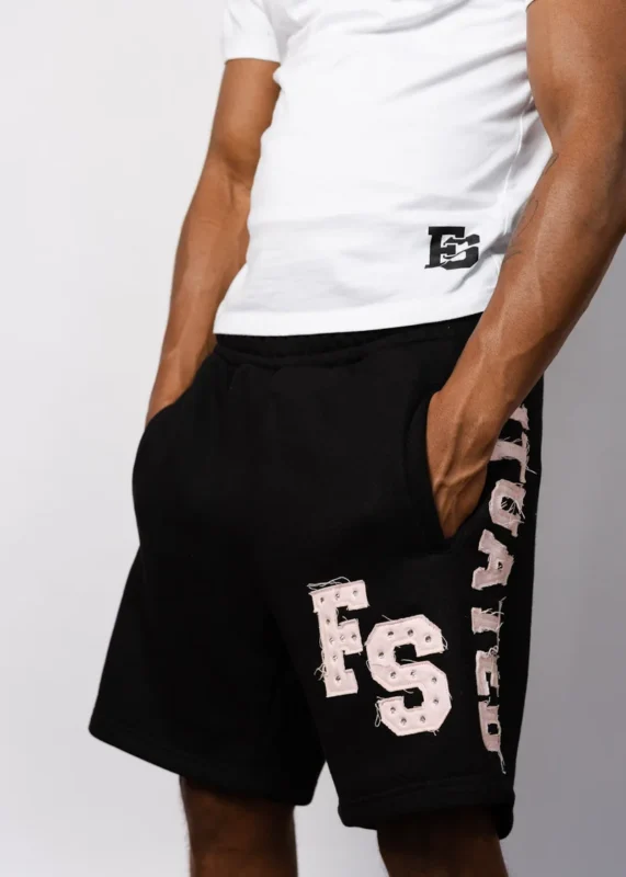 FS Shorts Black & Pink Rhinestone (1)