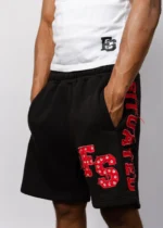 FS Shorts Black & Red Rhinestone (1)